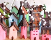 Reserved listing by Nick. Miniature houses.
