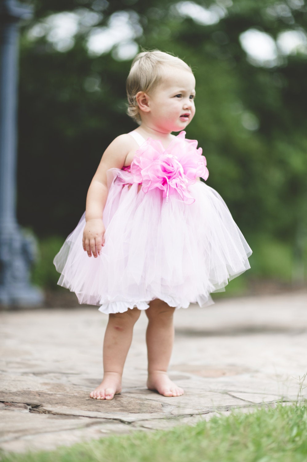 Bunny Couture - Special Pink Couture Tutu Dresses for your little girl size 0-3T - Perfect for Birthday or wedding