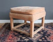 Upholstered Peach Parsons Stool