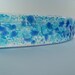 Photo & Note Holder Fused Glass Blues