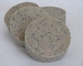 LAVENDER SOAP - Essential Oil with Poppy Seeds - All Natural Single Bar Soap