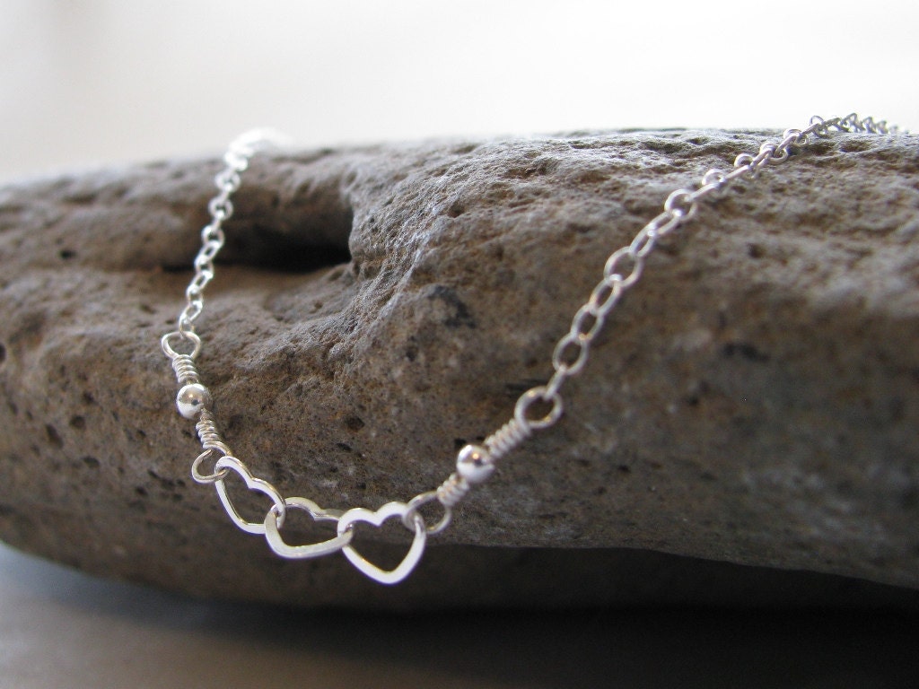 STERLING SILVER HEART Chain Necklace