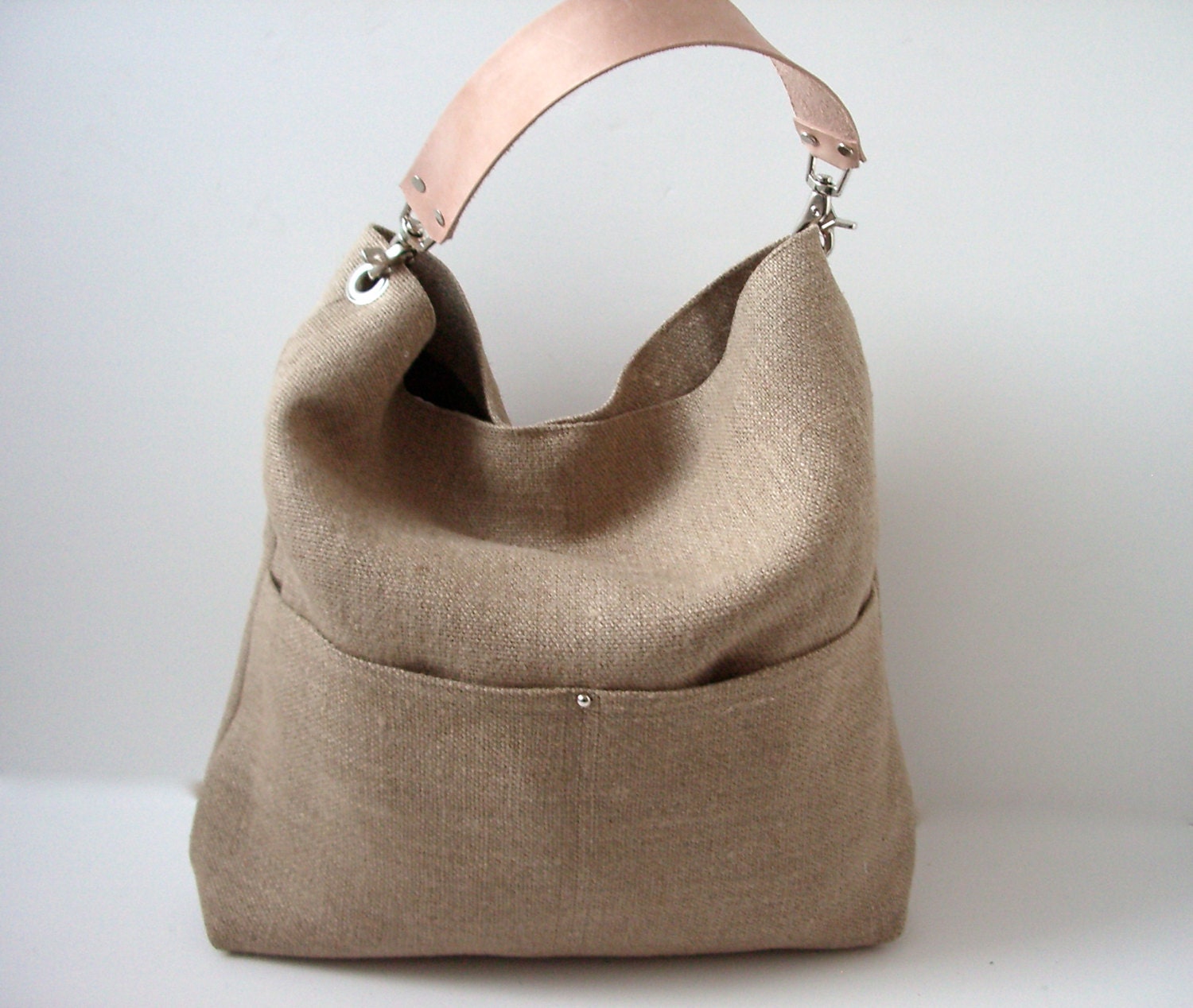 Beach Bag, Bucket Tote, Hobo Tote, Linen Tote Bag, Natural, Jute Woven Tote, Resort Tote, Summer Tote Bag, Women