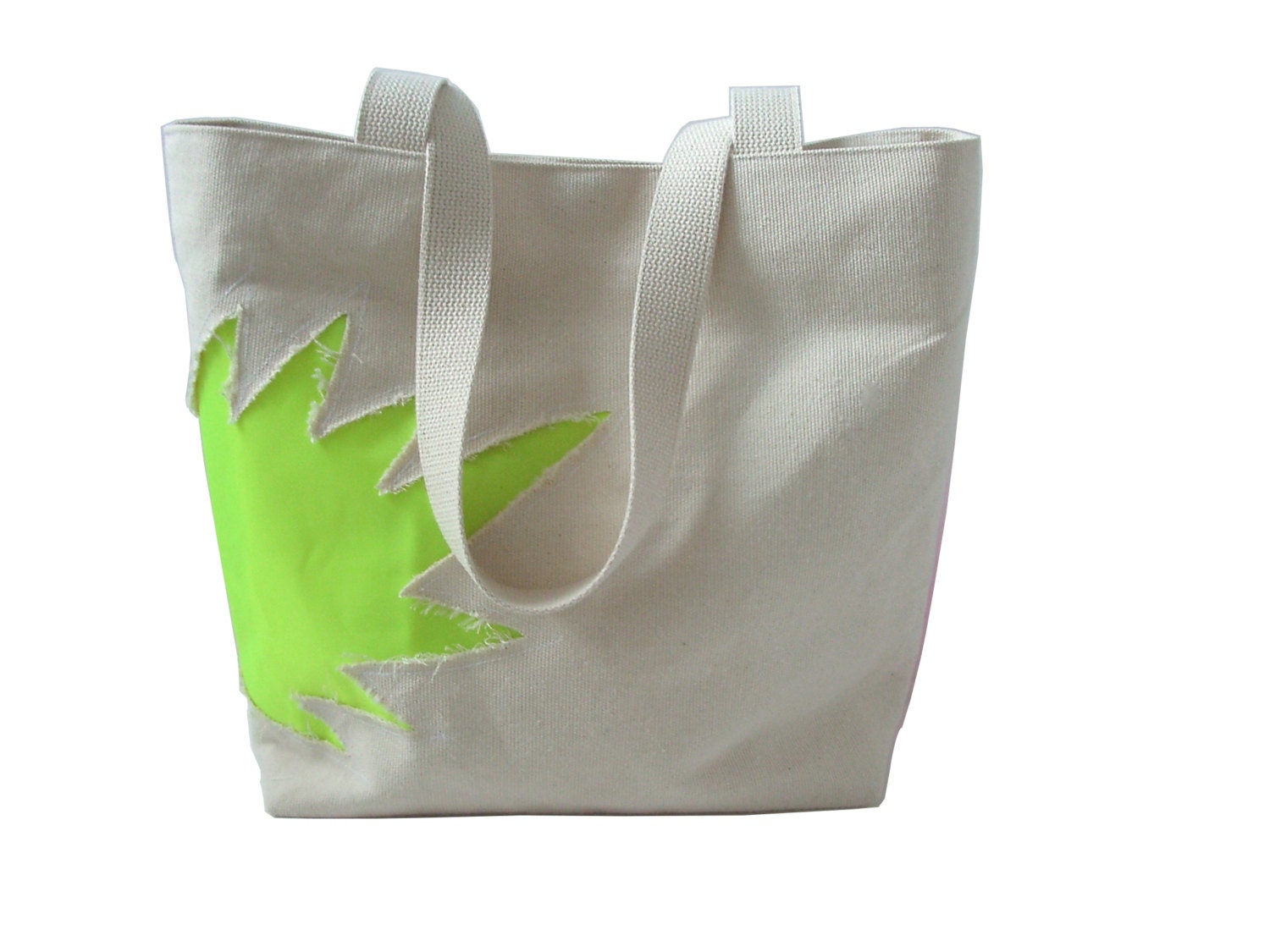 Beach Bag, Neon Canvas Tote Bag, Handbag for Women, Large Tote Bag, Natural Canvas Bag, Unique Tote Bags