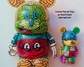 Pop Art Mickey Mouse Vinlymation Custom Toy Duo
