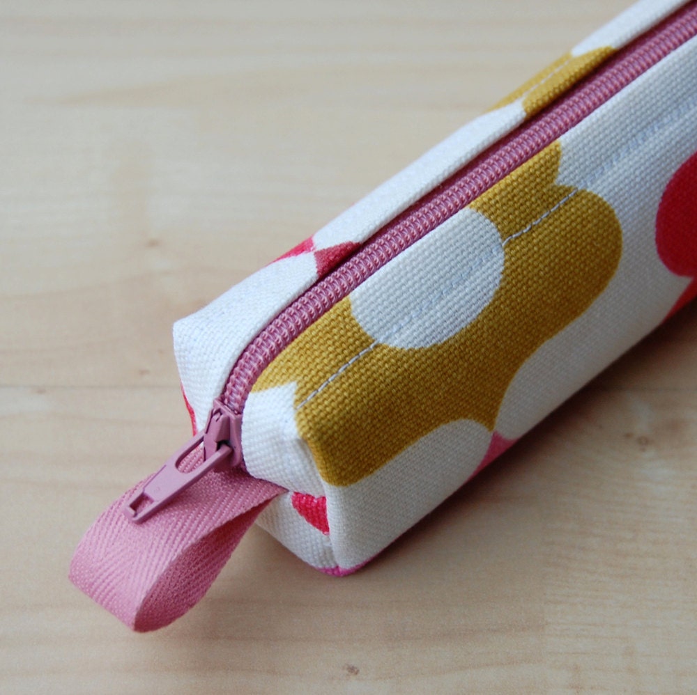 Summer Mosaic Bitty Bag (petite pencil or makeup case)