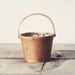 Vintage Birch Bark Basket, Home Decor, Garden, Vase, Planter, Woodland Basket,