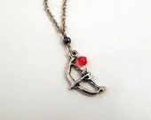 The Hunter - Pewter Bow and Arrow necklace