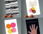 Neopolitan postcards - set of 4
