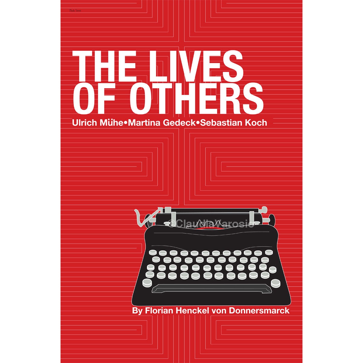 Retro poster The Lives of Others 12x18 inches movie print