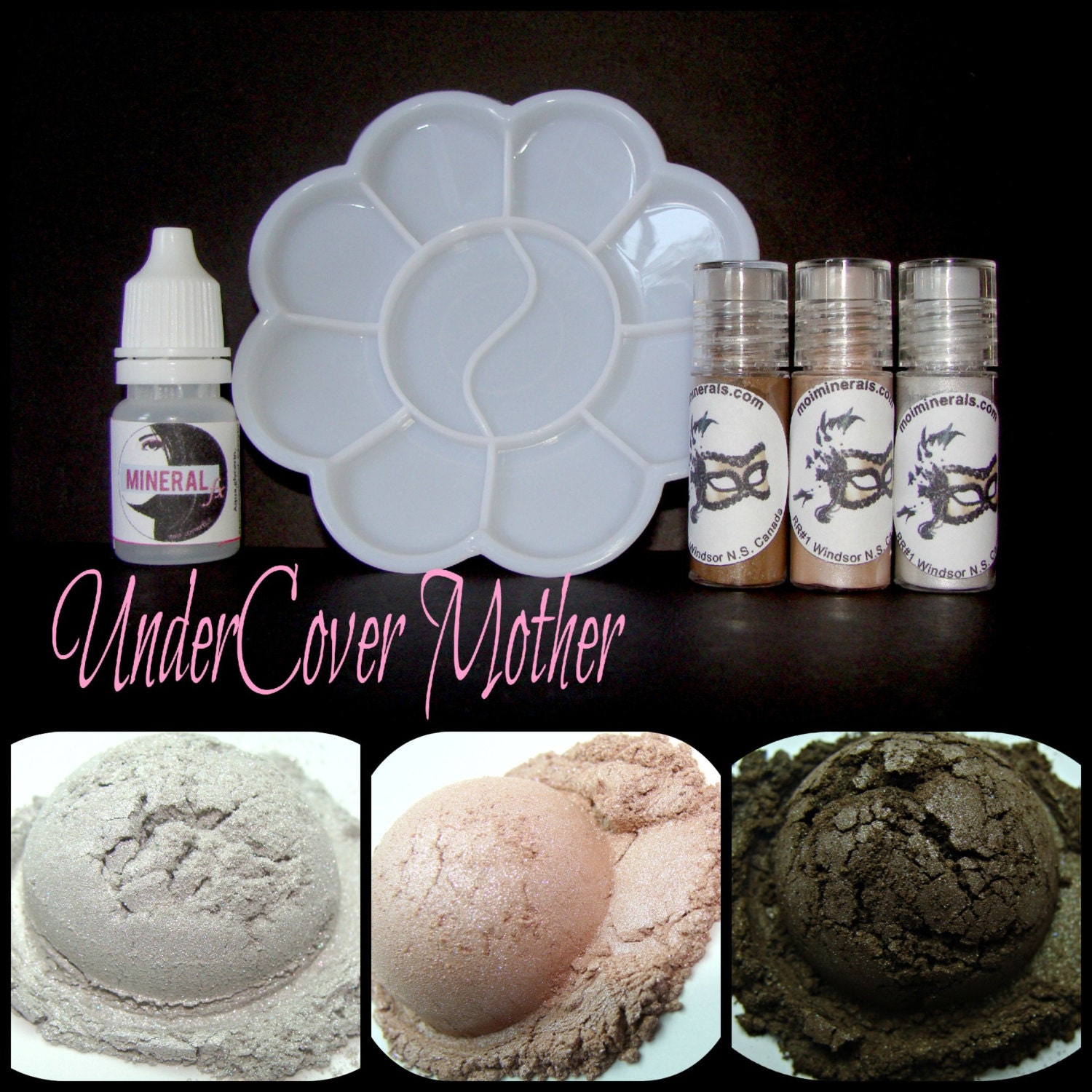 50% Off ...UnderCover Mother, For the woman who is more then just a mother.Mineral  Eye Shadow Set, Light color shifts. Huge Deal