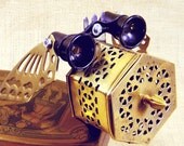 dog sculpture - jewelry box robot dog - MADEMOISELLE - assemblage - Reclaim2Fame