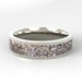 Titanium Ring with a Dinosaur Bone Inlay