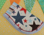 Baby Burp Cloth in Stars and Strips pattern is perfect for the parade and fireworks in the park