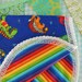 Baby Burp Cloth in a Bright Dinosaru print is cuddley soft for your precious little one to lay thier head.