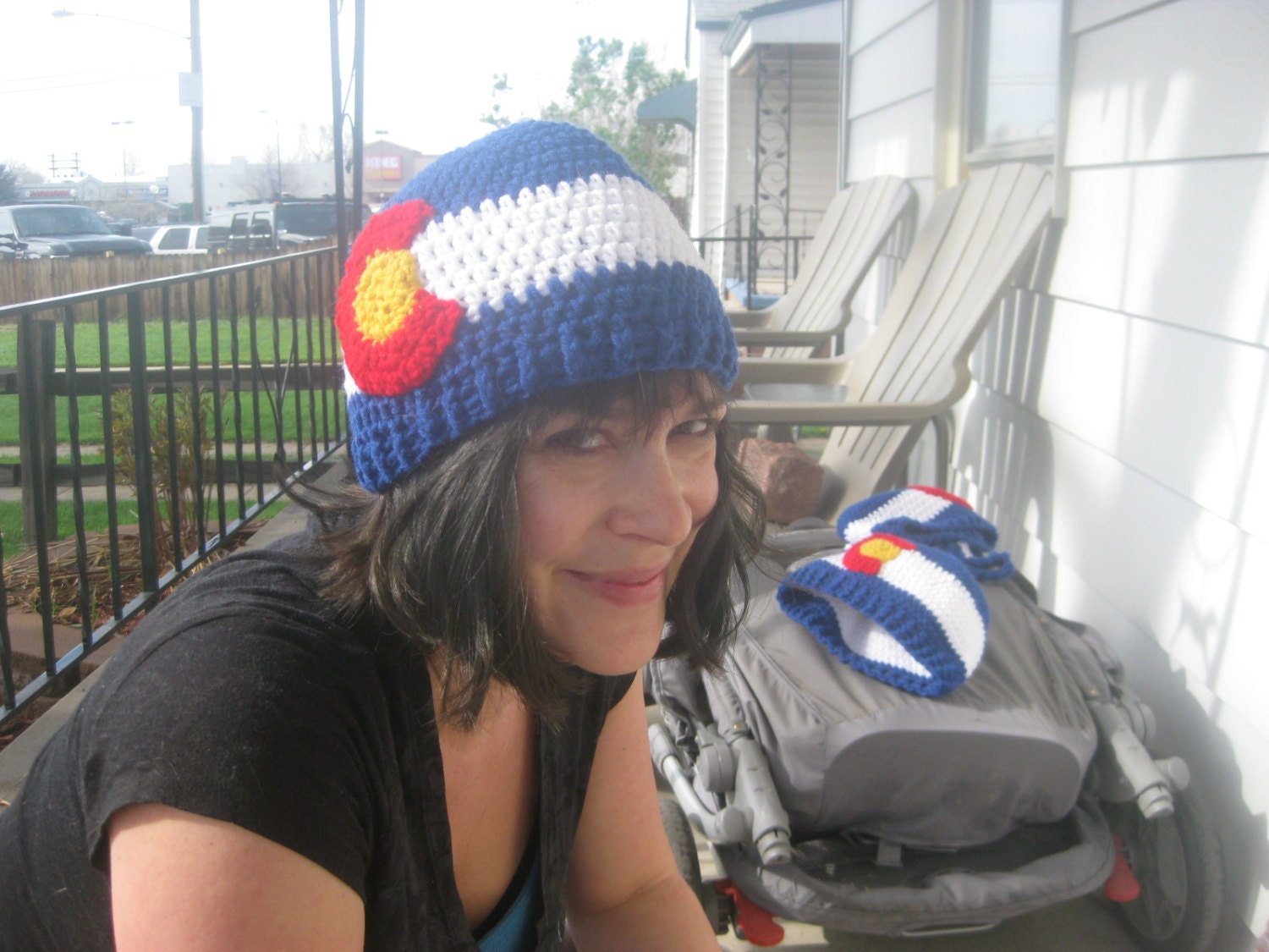 Crocheted Colorado Beanie - Adult Small