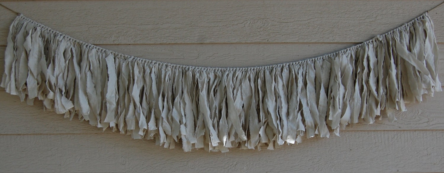 Natural Muslin Fabric Scrap Banner Burlap Rose Collection Il_170x135