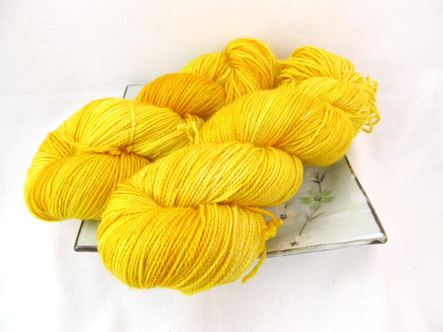Hand Dyed Sock Yarn, Pebble Silk Sock, Superwash Merino and Silk - Good Egg