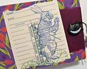 White Rabbit Journal -- Upcycled, Recycled, Spiral Bound, Creative Spark Journal