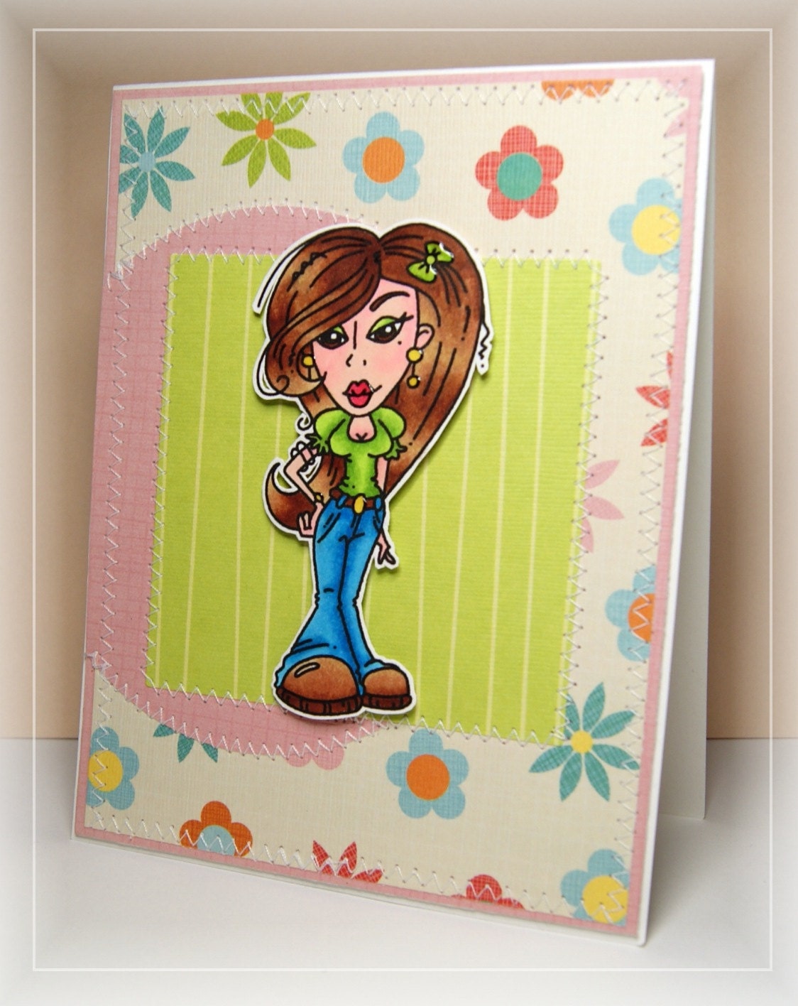 Sassy Woman All Occasion handmade card