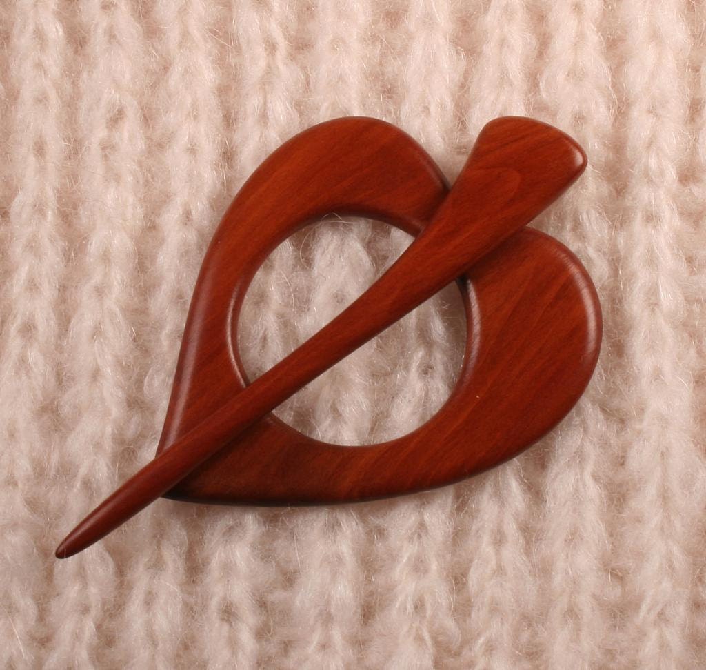 Manzanita Hardwood Shawl Pin Set