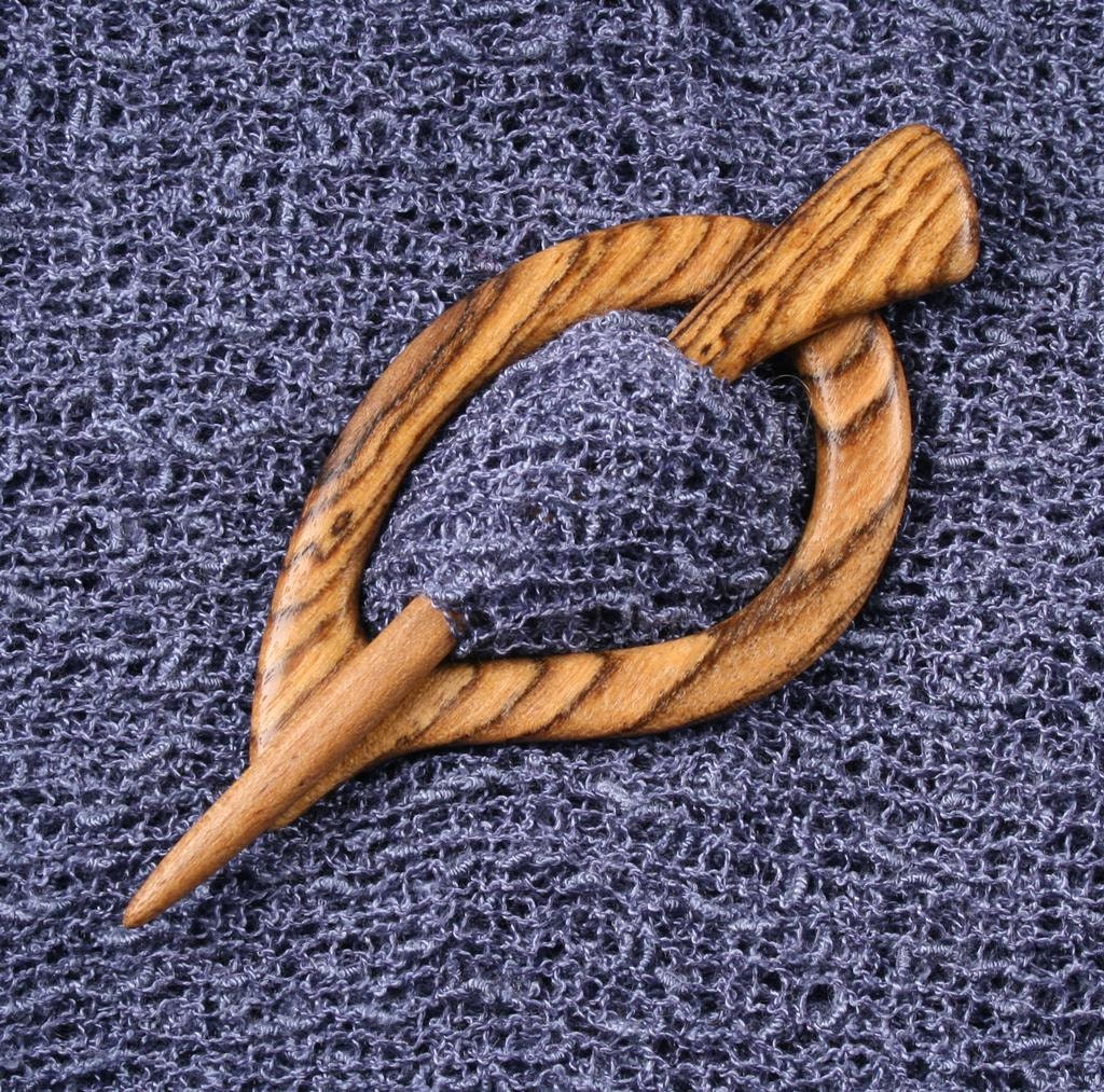 Bocote Hardwood Shawl Pin Set