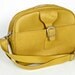 vintage mustard yellow carry on bag