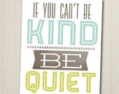 be kind printable 8x10 children's  art print