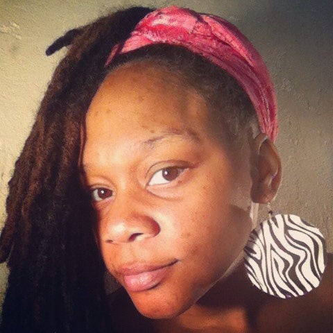 Zebra Print Earrings