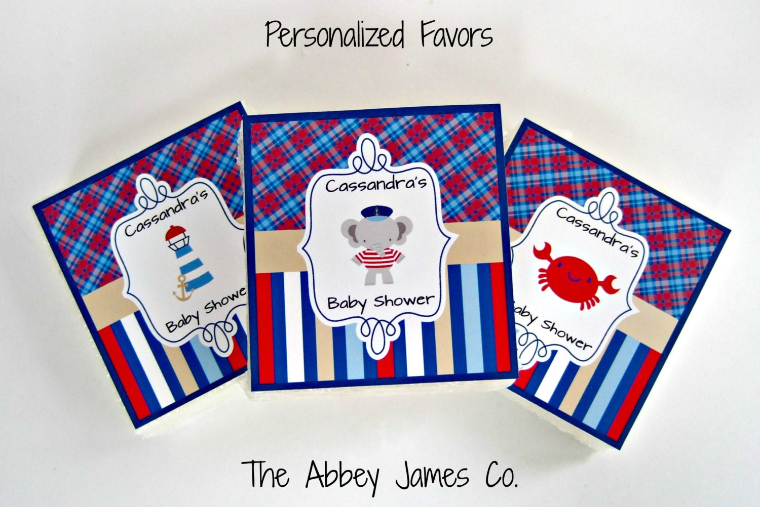 Nautical Baby Shower Favors, Nautical party favors, Nautical Boy Favors, Baby Shower Themes
