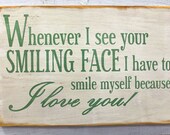 Typography Wood Sign - Your SmilingFace Wall Decor