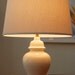 Vintage White Ginger Jar Ceramic Lamp