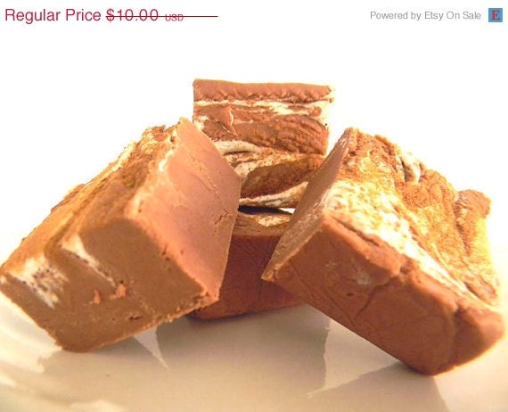 SALE Julie's Fudge - Milk Chocolate CAPPUCCINO - Yummy Coffee Fudge Wonderment - 6 Pieces (1/2lb)
