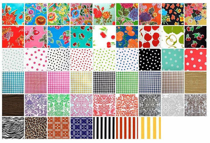 Special Purchase Listing for Rhonda -  Oilcloth Fabric HALF-yard cuts