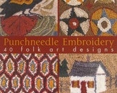 Punchneedle Embroidery - 40 Folk Art Designs