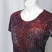 Atomic Lace Bamboo Tee in Rust, Brick, and Ash (large)