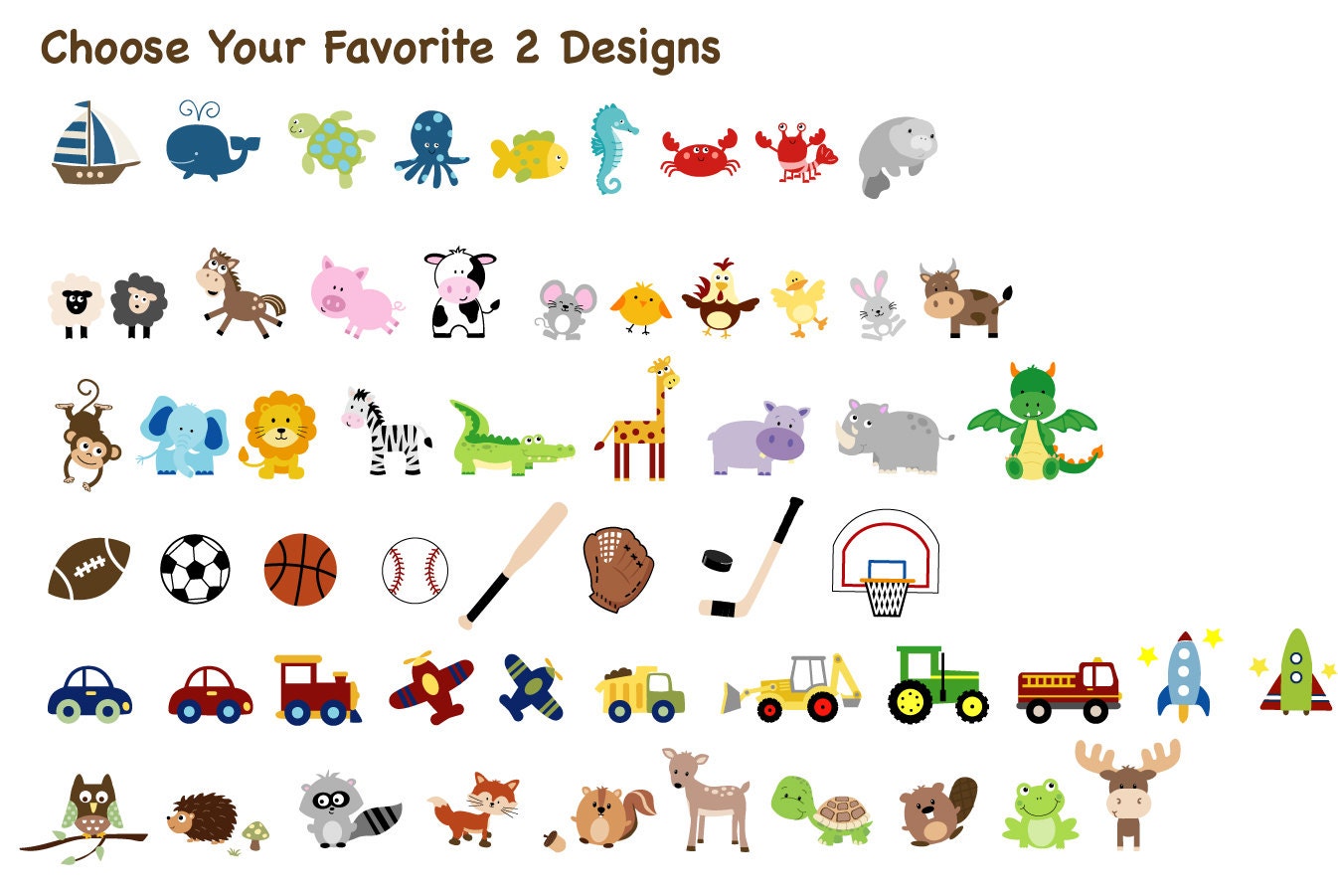 Birth Print Custom Nursery Art for Boys - 8x10