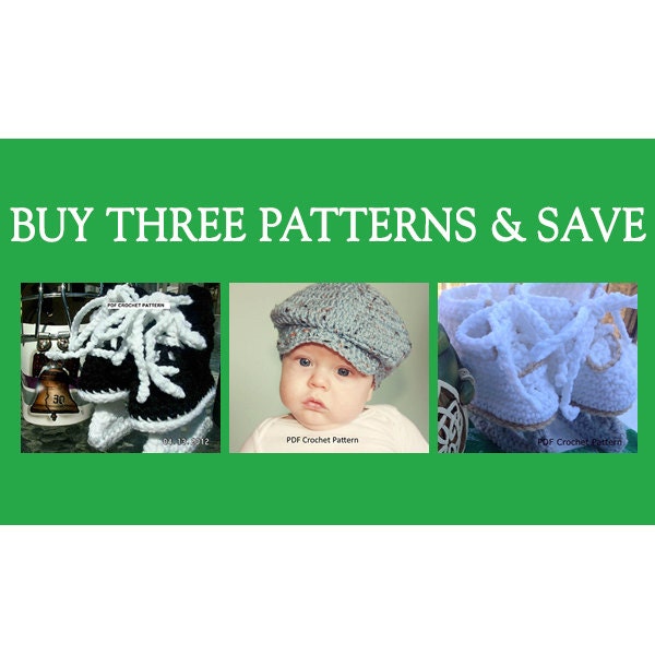 Instant Download - Buy Donegal Cap - Hockey Skates - Figure Skates Crochet Patterns together and Save