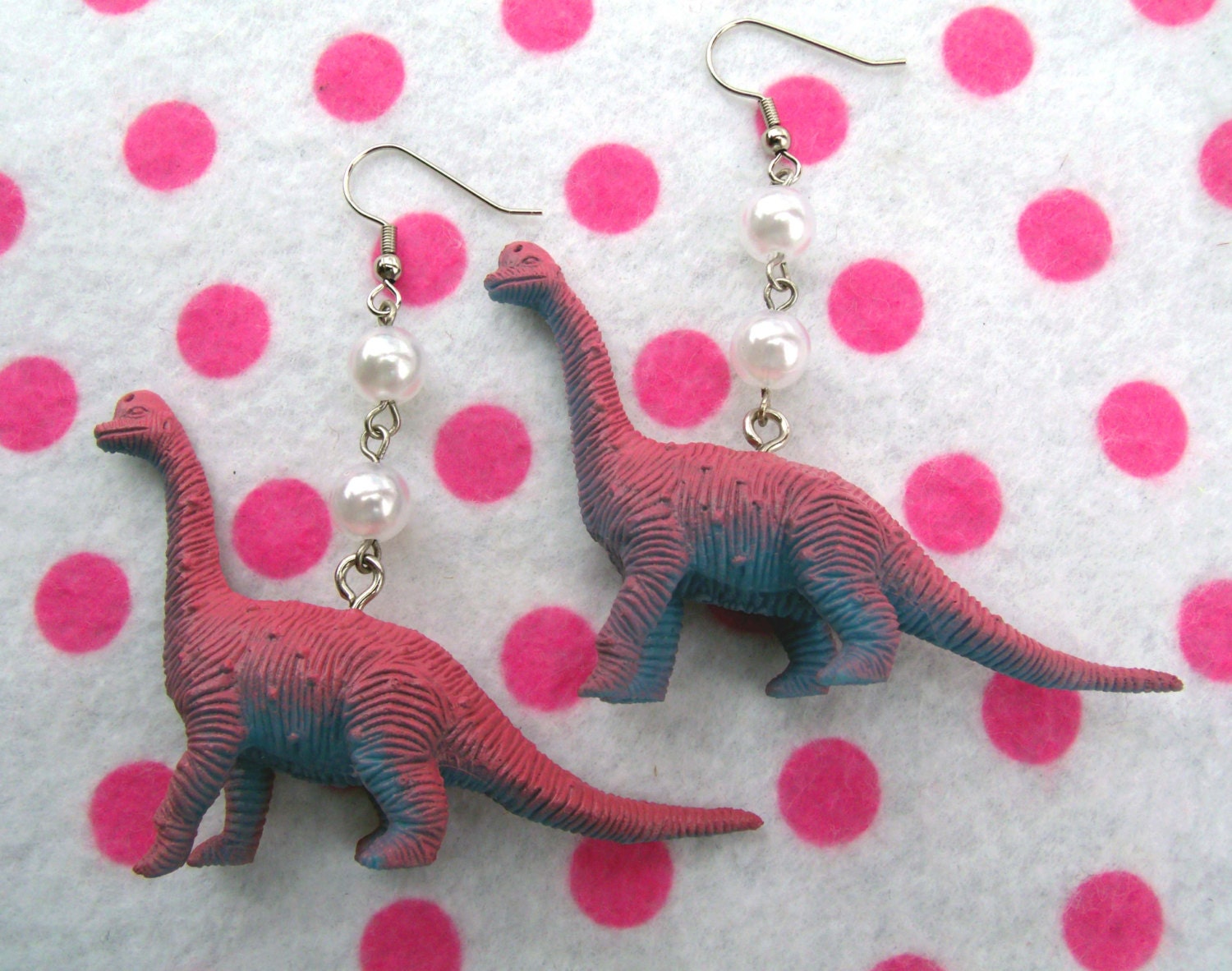 Darling Lolita Brontosaurus Dinosaur Earrings