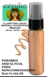 All Natural Liquid Mineral Makeup Foundation in MEDIUM  Acne Safe Makeup Non-Comedogenic  Organic Vegan Mineral Makeup