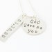 Personalized God Gave Me You Necklace - Wedding Necklace With Date - Custom Mother's Necklace - Mother's Day Gift