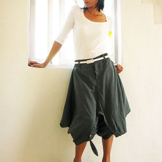 Hanna funky Skirt over pants...All color mix silk ( 2 sizes M-L,L-XL)