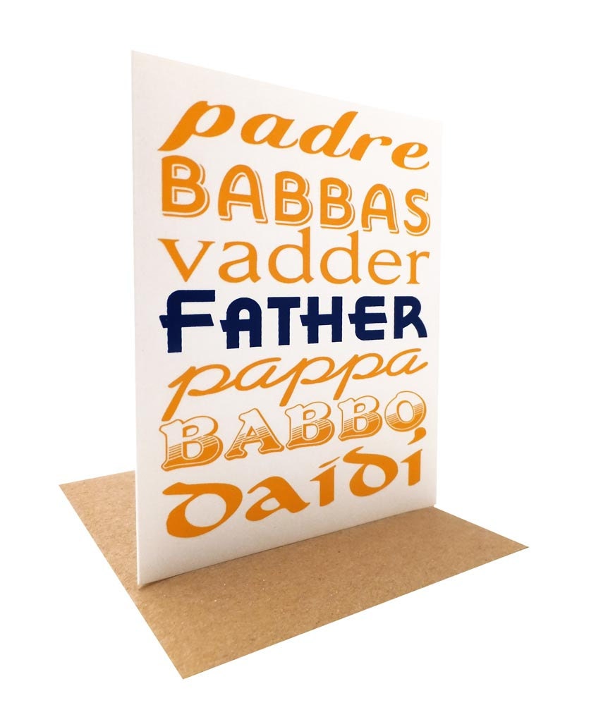 Father in Many Languages -- Father's Day Card