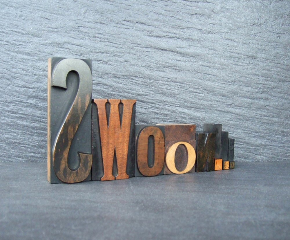 SWOON - Vintage Letterpress Word