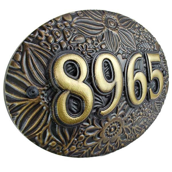 Floral 3D House Numbers Address Sign Home Numbers Custom