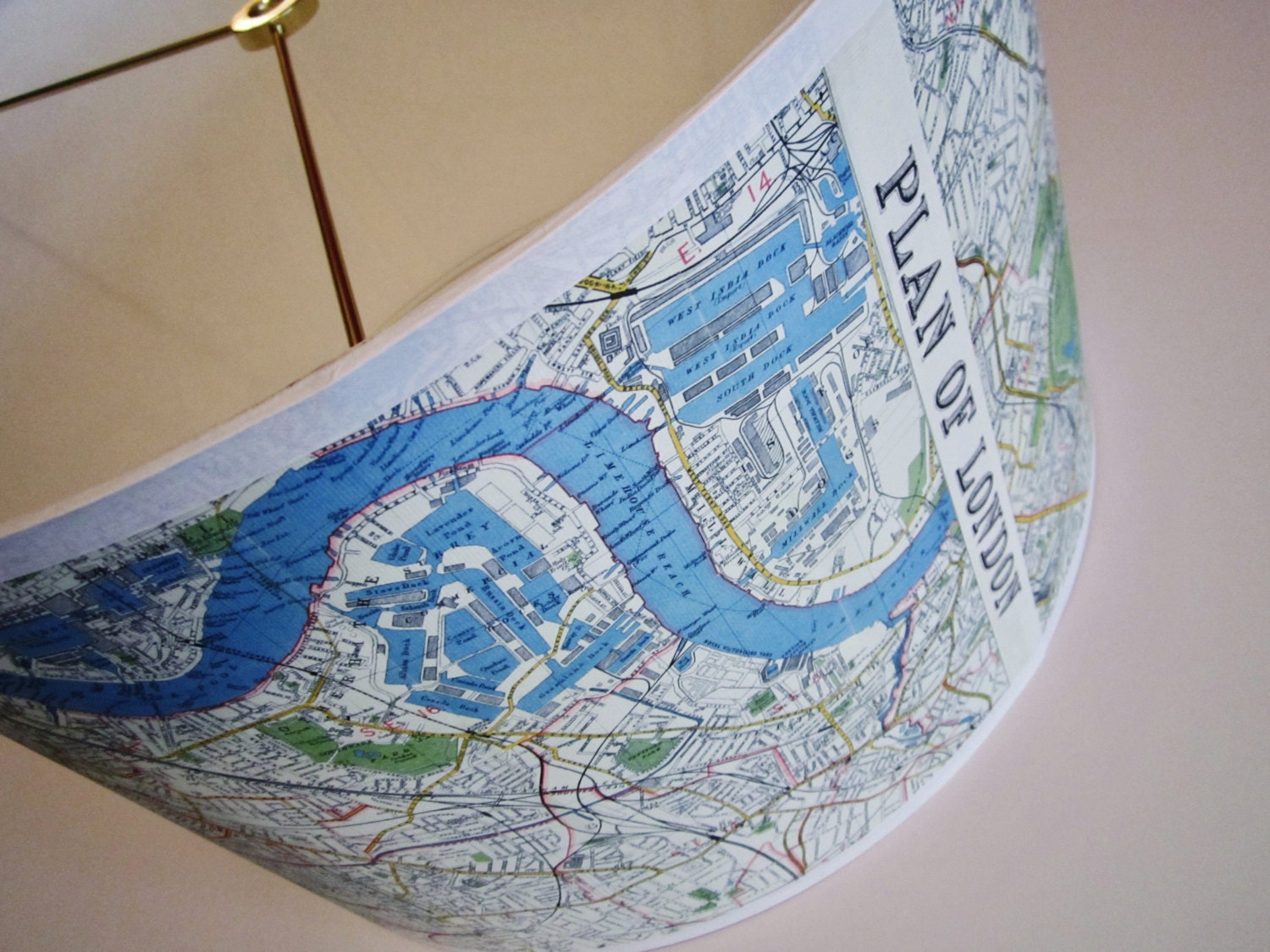 London map lamp shade