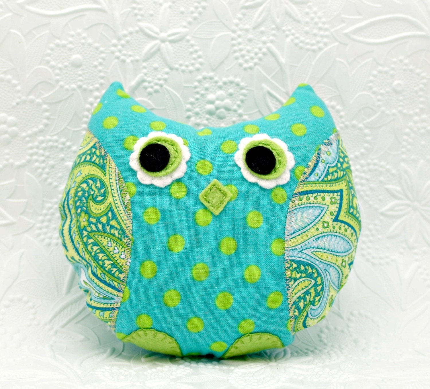 Stuffed  Owl  Plush Retromama Design Softie