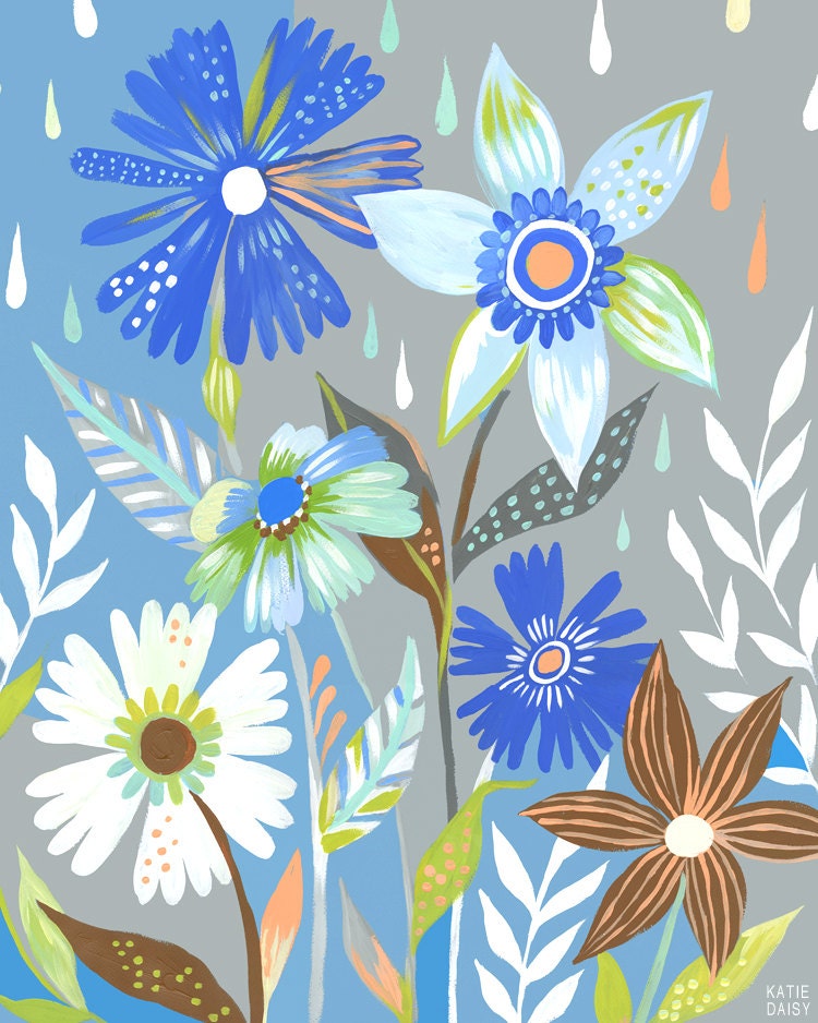 Rain Garden - 8x10 print - vertical