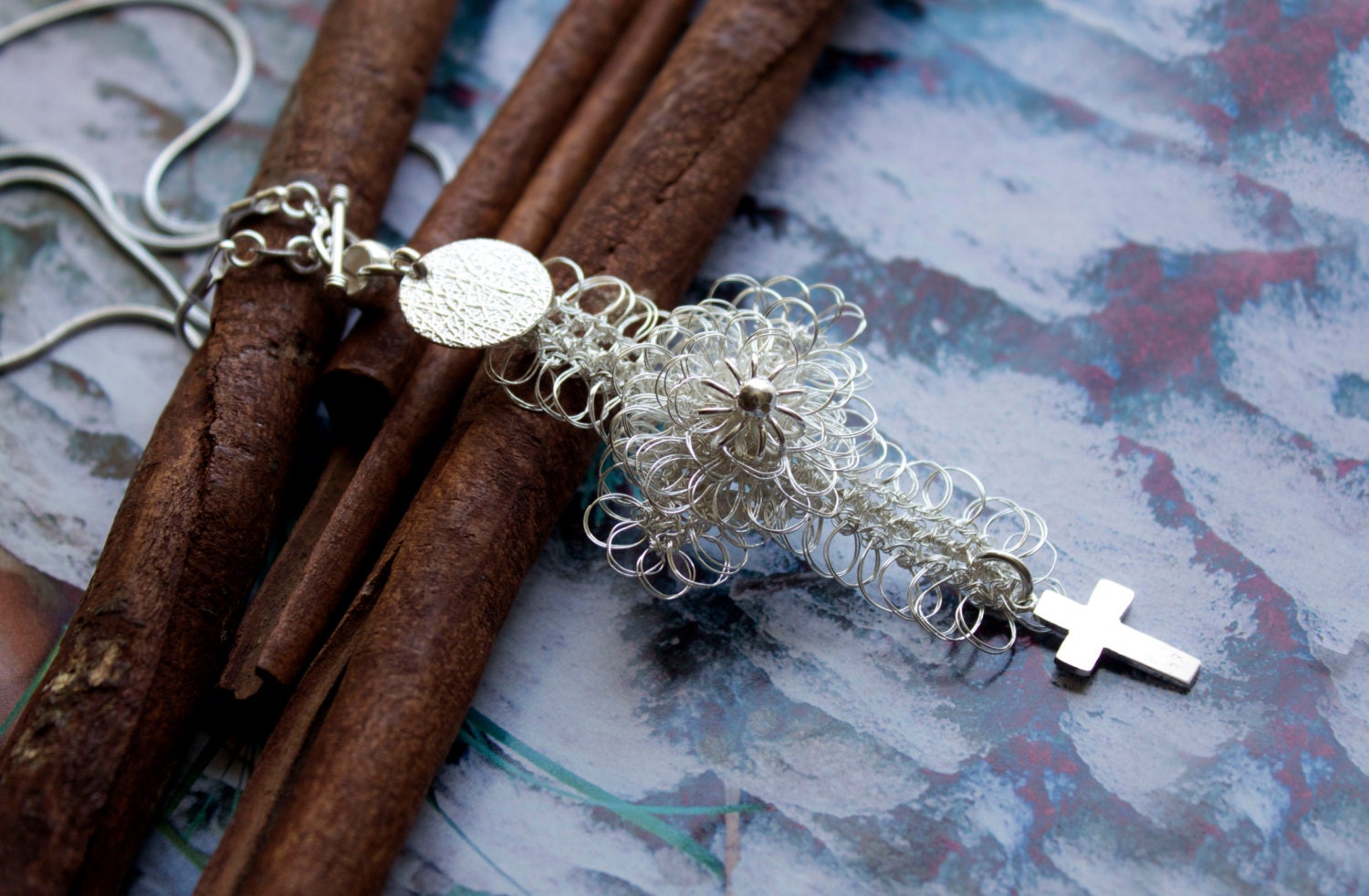 Cross Sterling silver Necklace
