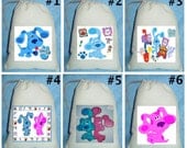12 Blues Clues Birthday Party Favor Candy Loot Treat Drawstring Bags